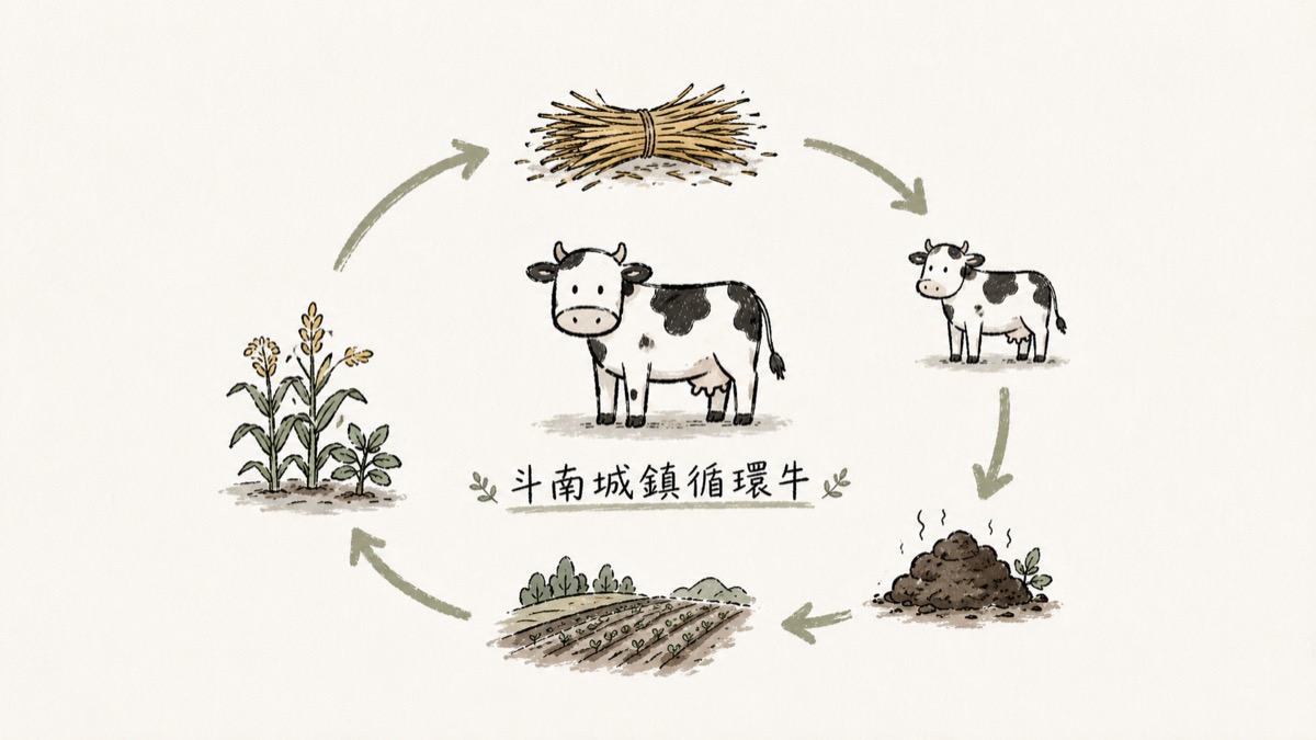 斗南城鎮循環牛：馬鈴薯餵牛、牛糞肥田，台灣版的農牧循環就在雲林