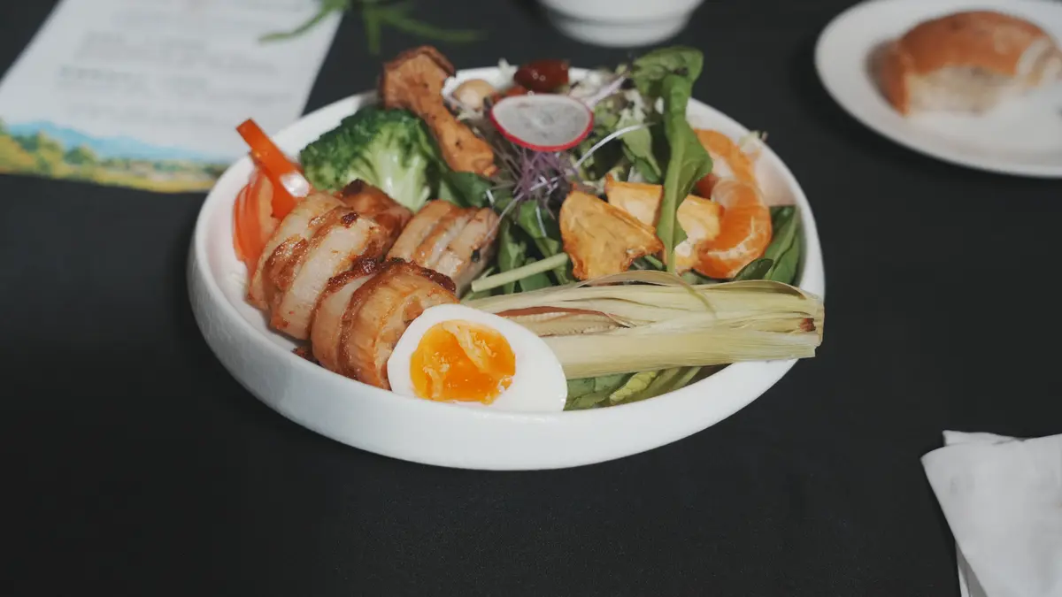 隔天的早餐,一樣是生態廚師用在地食材做的